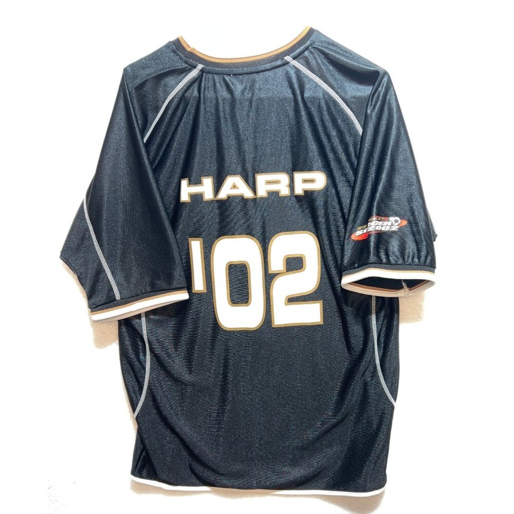 Guinness Men’s Harp Logo Black Short Sleeve Jersey Shirt Size XL - Picture 2 of 5
